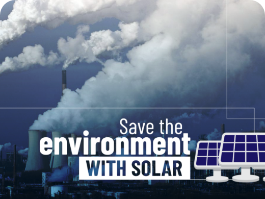 Save environment by solar energy