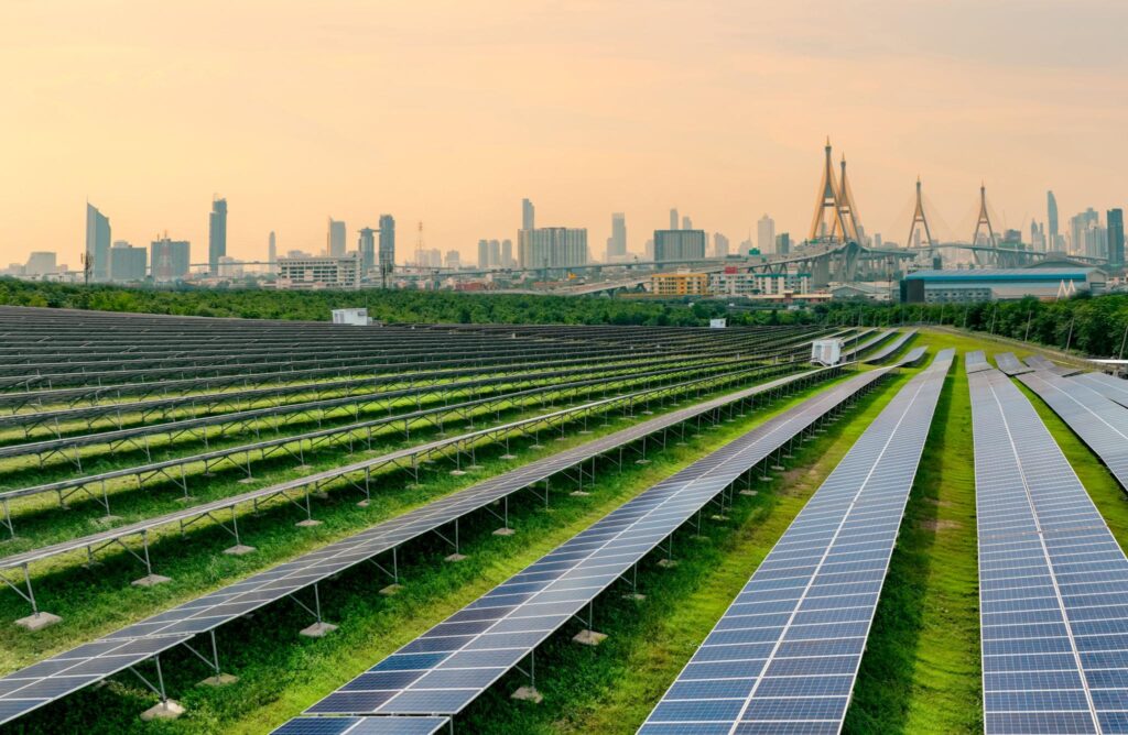 Greenhouse gas emissions causing global warming and climate change with rising temperatures and environmental impact