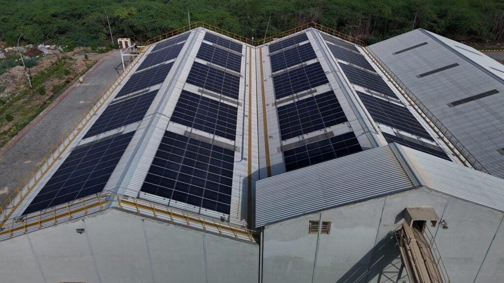 Adani Solar EPC projects showcasing rooftop and utility-scale solar installations with vertically integrated manufacturing