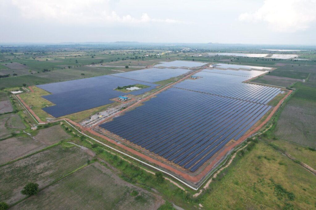 Ground mounted solar system planning showing land requirements, tilt angle, soil conditions, and foundation design for stability and performance