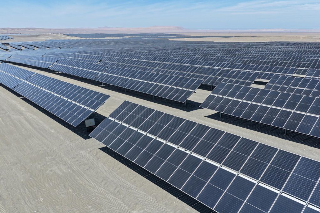 Ground mounted solar system configurations including fixed tilt, seasonal tilt, single-axis and dual-axis trackers for maximum energy output