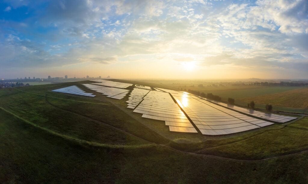 Commercial solar power installation reducing carbon footprint and supporting sustainable business operations with clean renewable energy