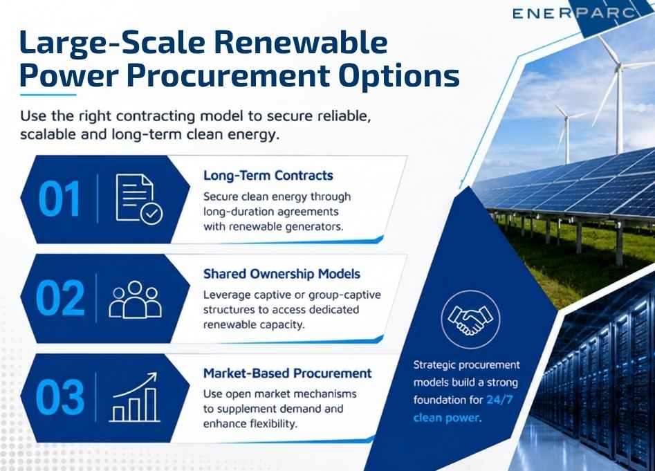Renewable power procurement options for data centres